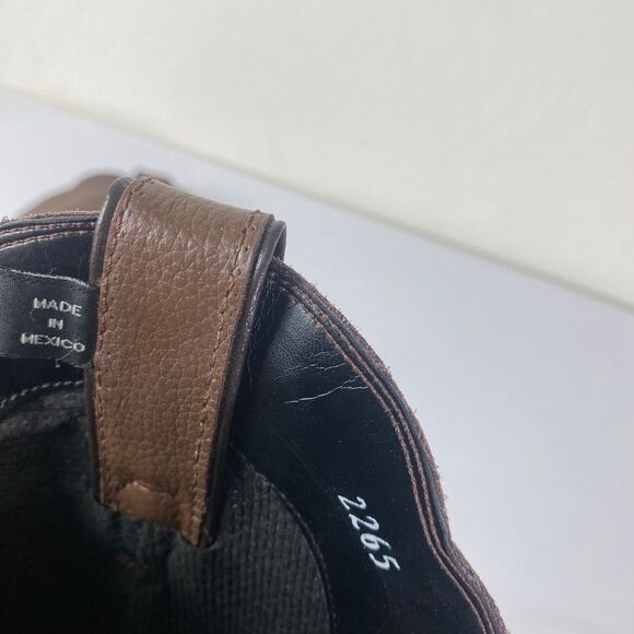 Cowgirl boots 7.5 B narrow foot brown leather custom made soft soles - Picture 4 of 8